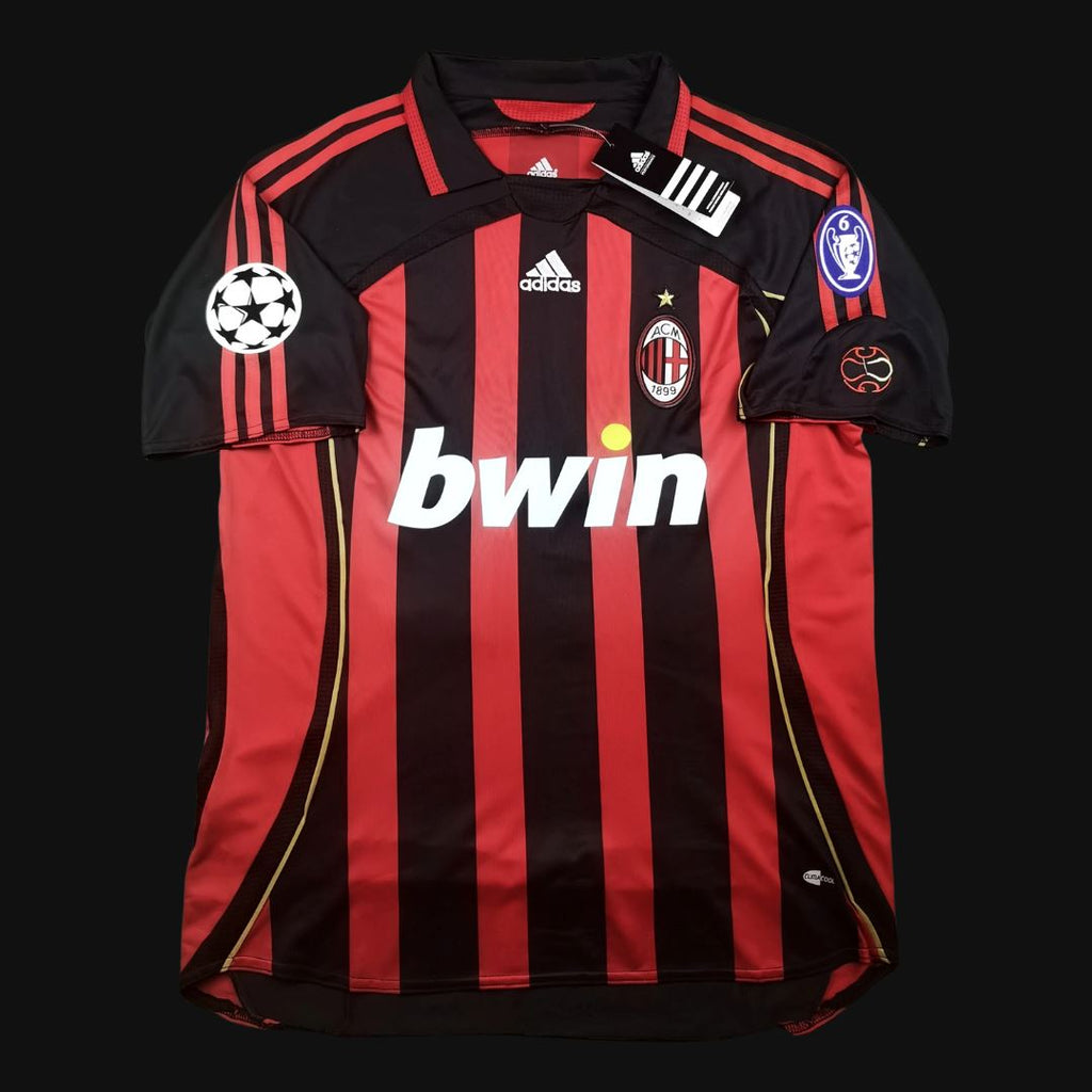 AC Milan 06/07 Champions League Final Home Jersey S/ Sleeve