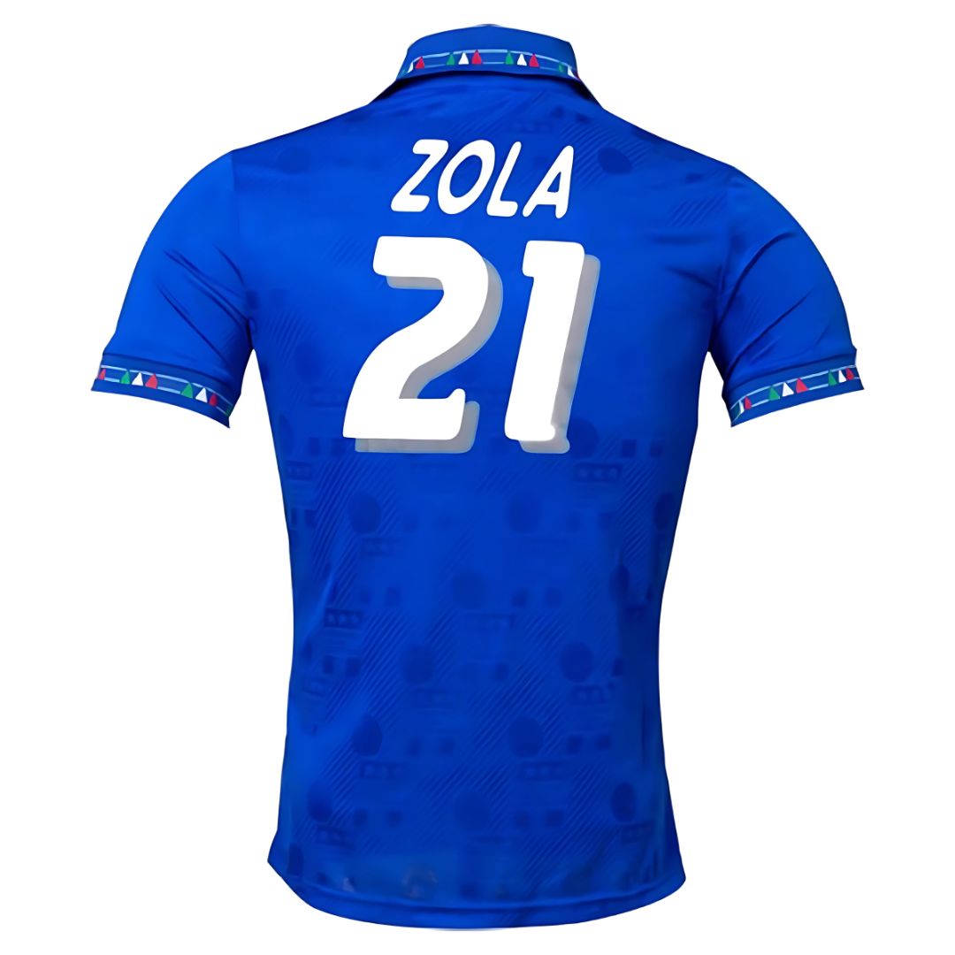 1994/95 Italy Home Jersey Zola #21