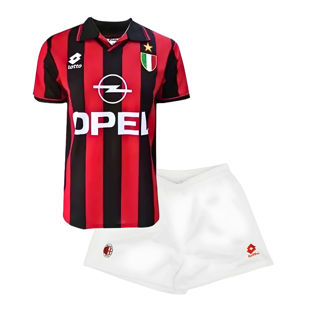 1996/97 AC Milan Home Jersey Kids Retro Edition