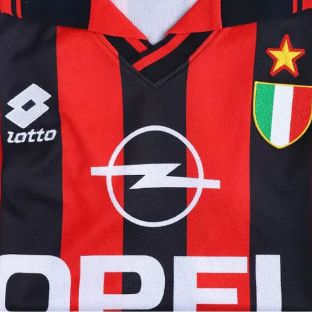 1996/97 AC Milan Home Jersey Kids Retro Edition