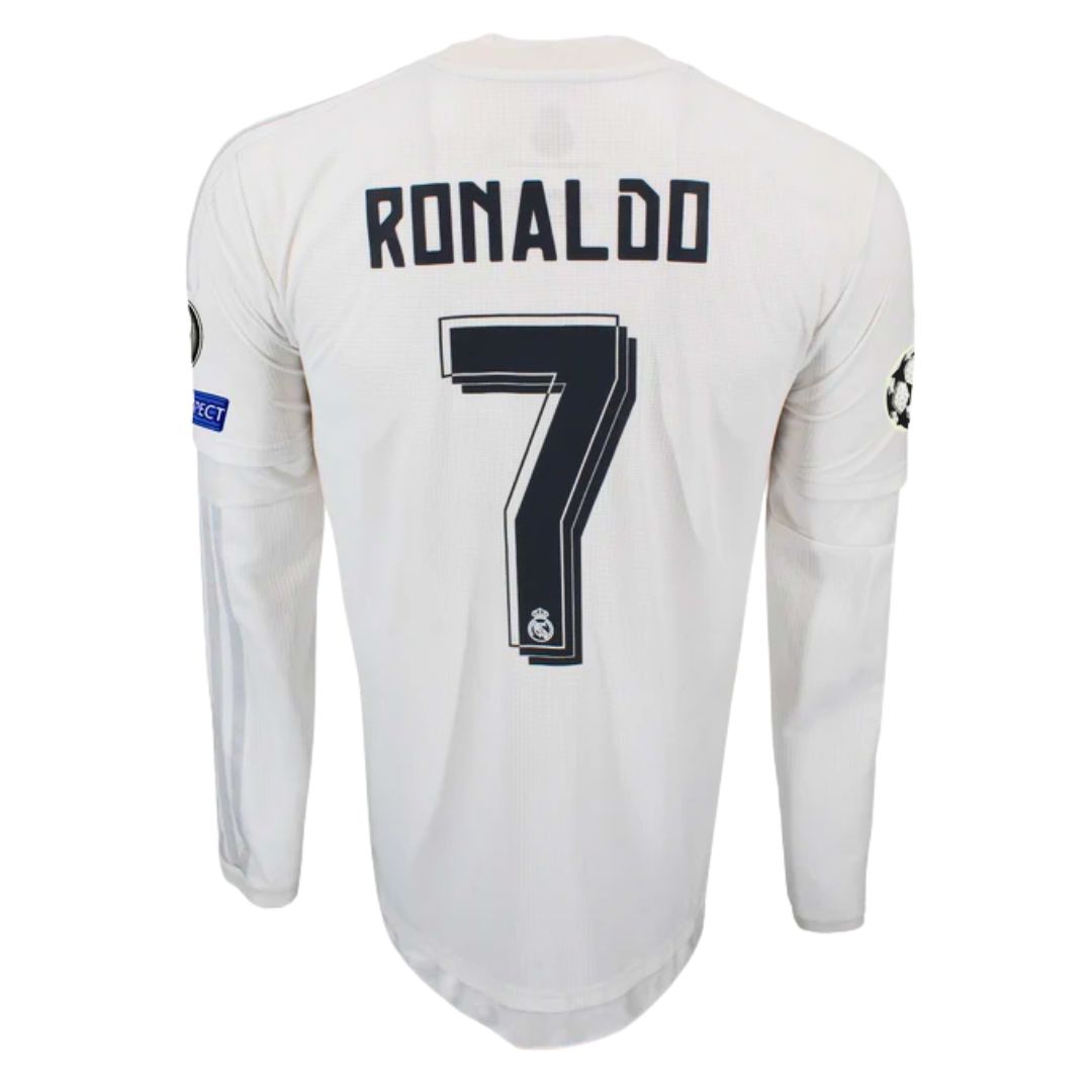 2016 Real Madrid Home Shirt UCL Final L/Sleeve Ronaldo 7