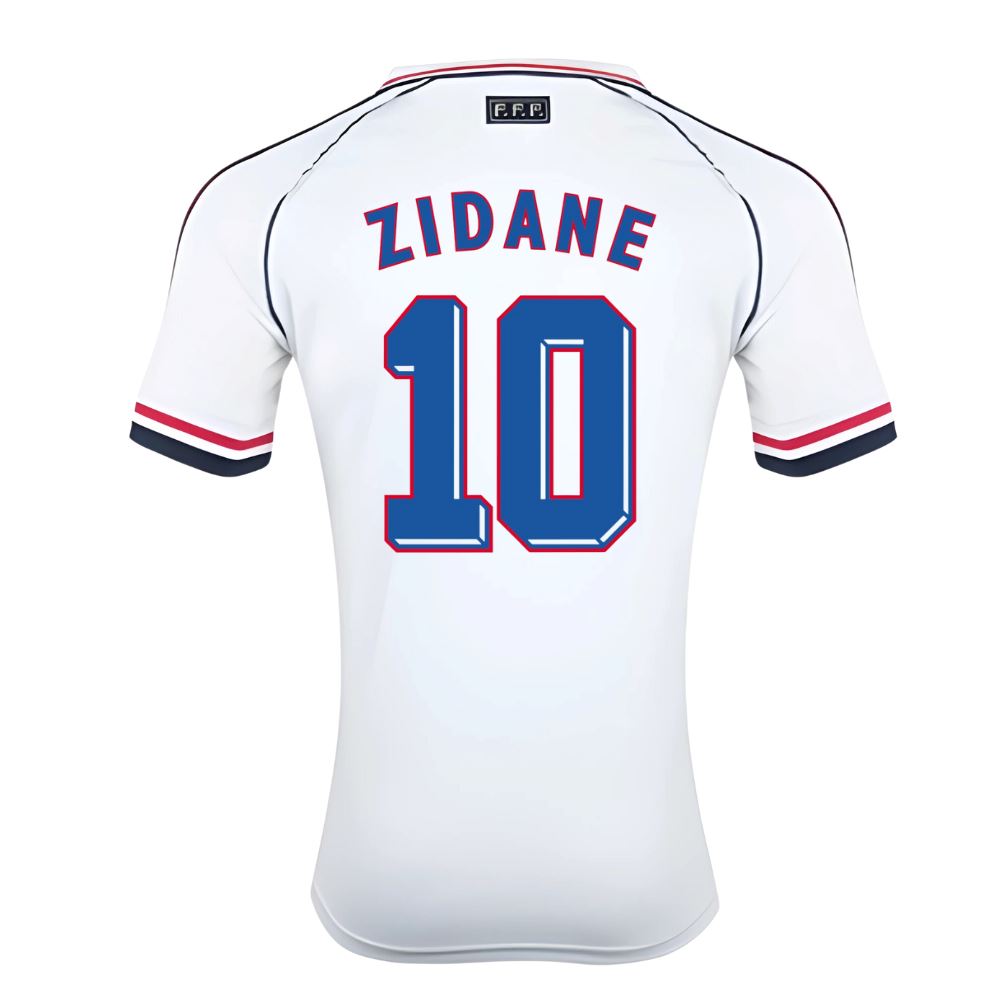 France 1998 World Cup Away Jersey Zidane 10
