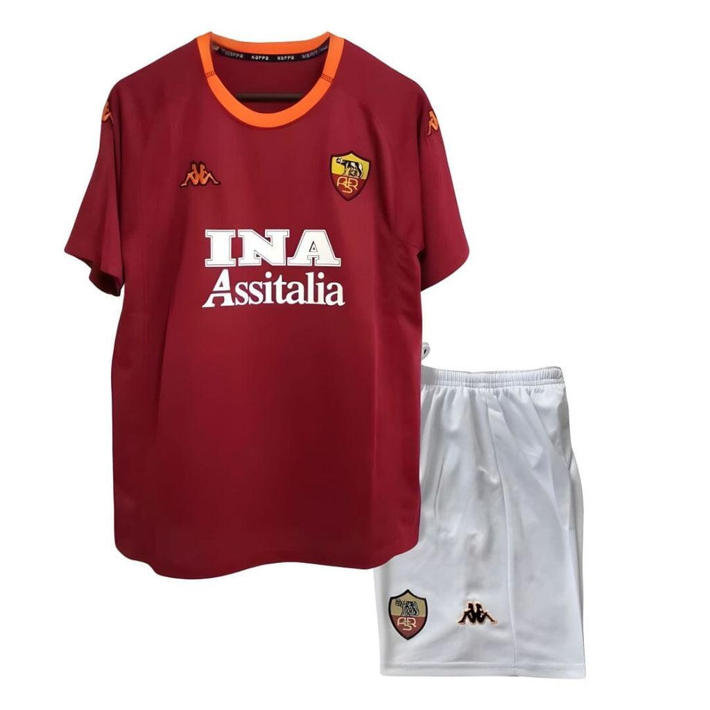 AS Roma 2000/01 Home Jersey Kids Retro Edition