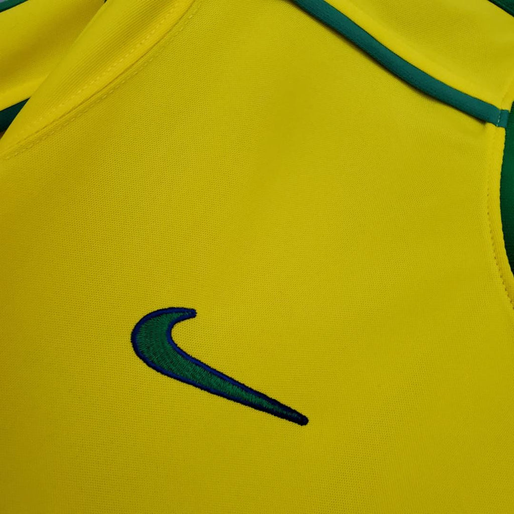 1998 Brazil Home Jersey Ronaldo 9