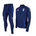 Italy FIGC Navy Quarter Zip Drill Tracksuit 24/25