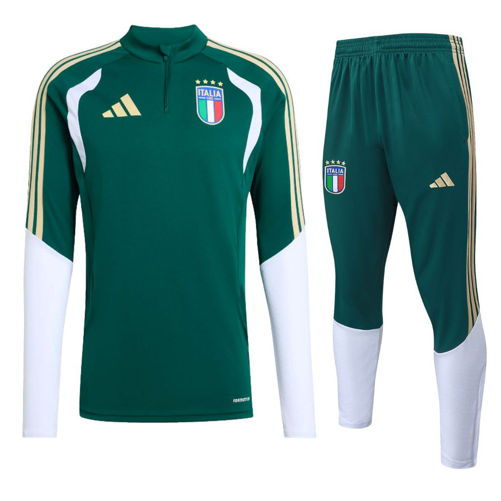 2026 Italy FIGC Training Tracksuit Green