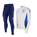 Italy FIGC White Quarter Zip Drill Tracksuit 24/25