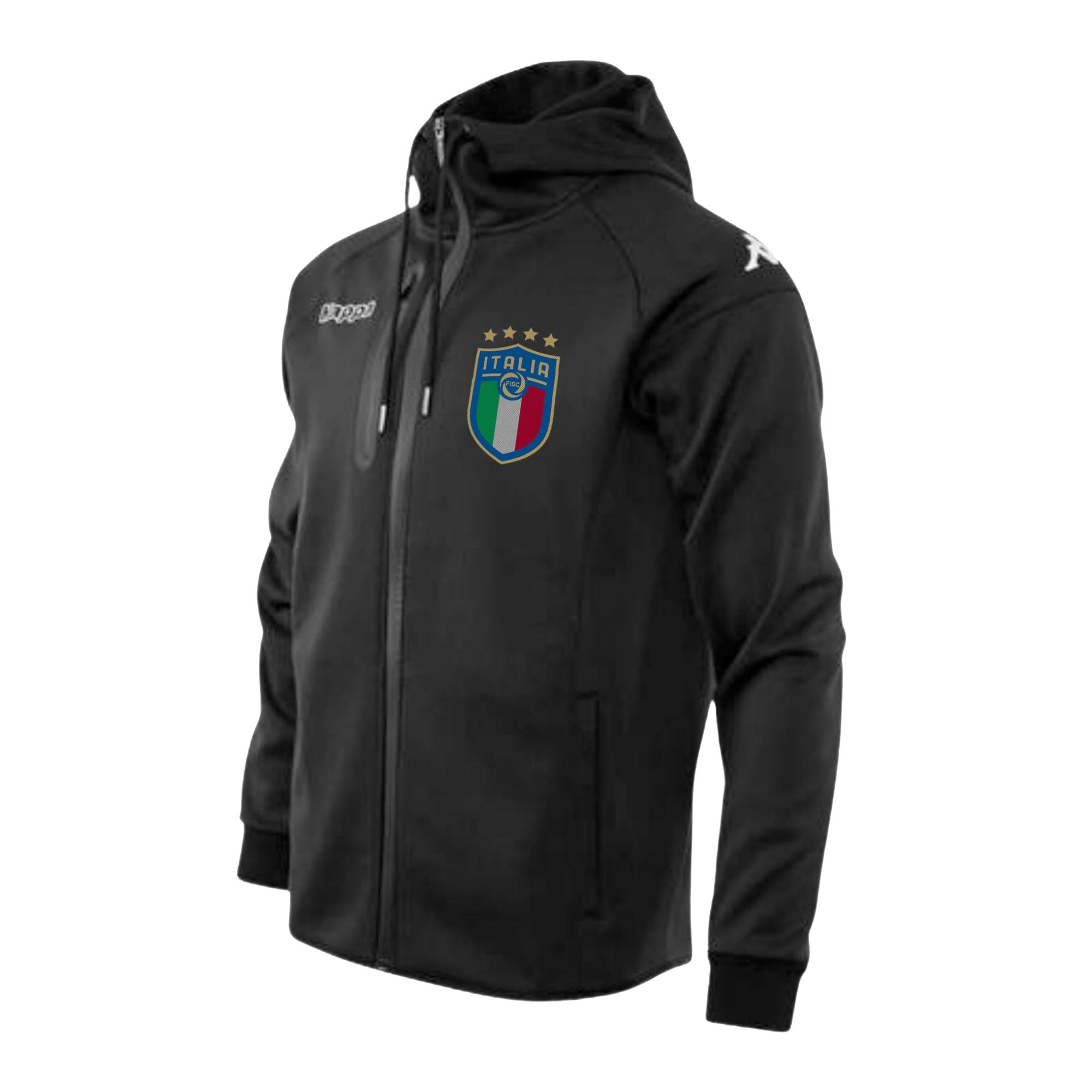 Kappa Italia FIGC Soft Shell Hooded Jacket Black