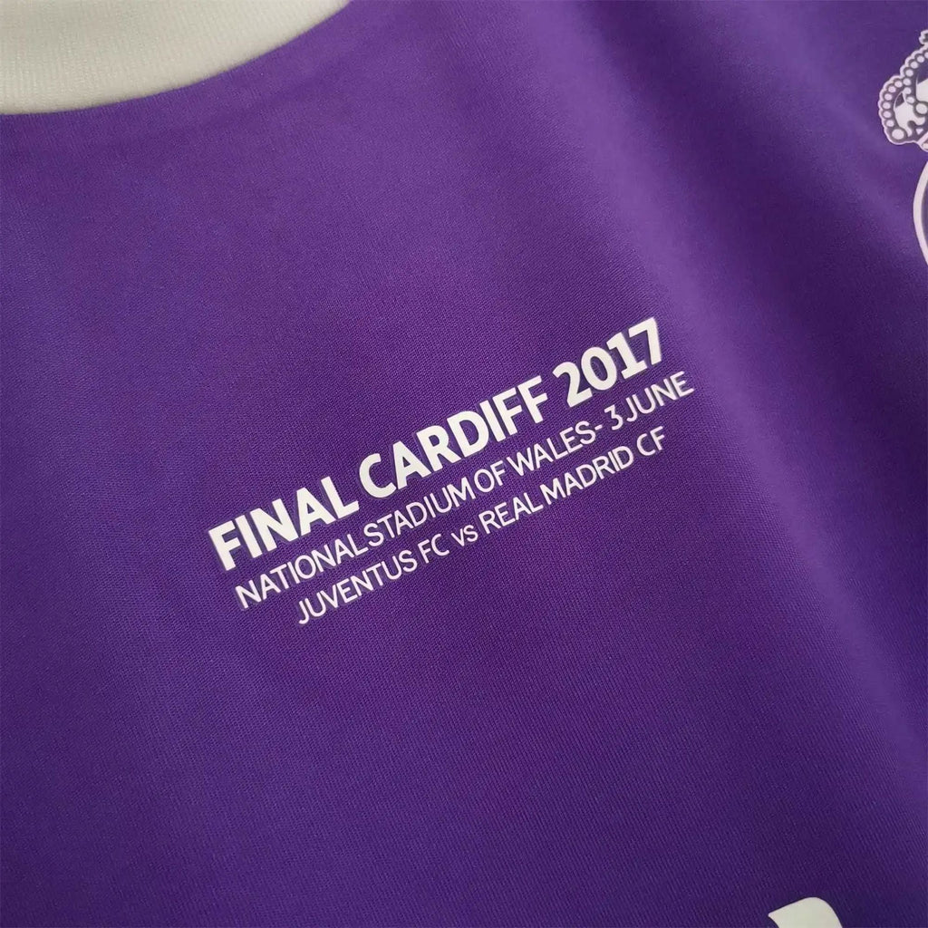 REAL MADRID 2016/17 AWAY CARDIFF FINAL JERSEY L/ SLEEVE RONALDO 7