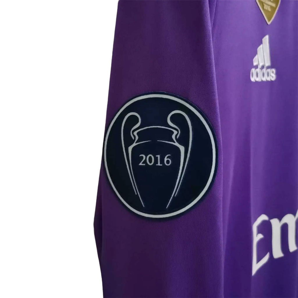 REAL MADRID 2016/17 AWAY CARDIFF FINAL JERSEY L/ SLEEVE RONALDO 7