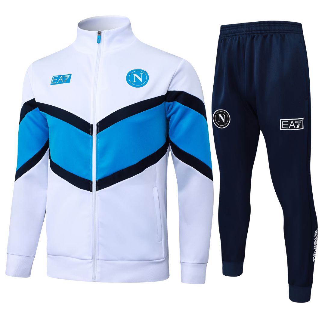SSC NAPOLI TRACKSUIT 25/26 WHITE